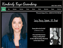 Tablet Screenshot of kimberlyfayegreenberg.com